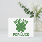 Rub me voor een lul briefkaart (Staand voorkant)