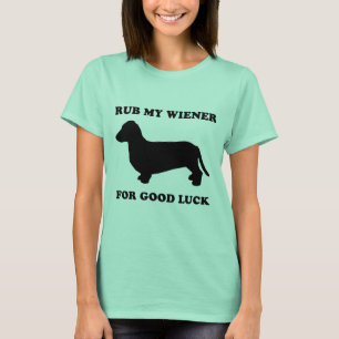 Rub mijn vrouw voor geluk t-shirt