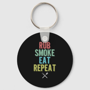 Rub Smoke Barbecue Party The Grill Time Sleutelhanger