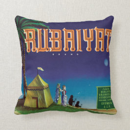 Rubaiyat Redlands California Label Art Kussen
