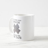 Ruban Adhésif Avis Mug Drôle Humour (Devant gauche)