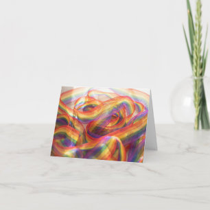 Ruban arc-en-ciel en cascade transparent. carte