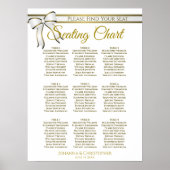 Ruban blanc et or 9 Tableau Mariage (Devant)