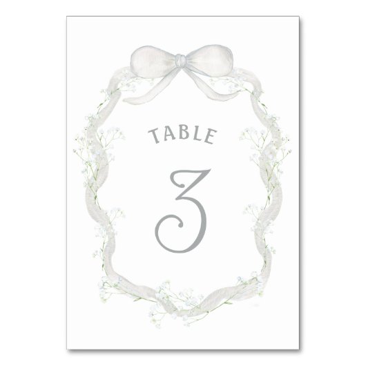 Ruban blanc Numéro de la table de respiration du b (Par défaut)