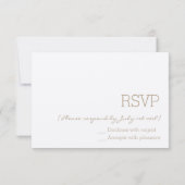 Ruban blanc rustique et chic | Mariage RSVP (Dos)