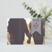 Ruban blanc rustique et chic | Mariage RSVP (Debout devant)