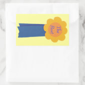 Ruban Bleu Fleur Jaune Les Meilleurs Stickers (Sac)
