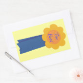 Ruban Bleu Fleur Jaune Les Meilleurs Stickers (Enveloppe)