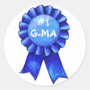 Ruban bleu N° 1 Grandma Stickers
