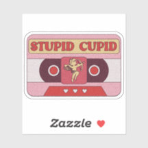 Ruban Cassette Stupid Cupid - Autocollant de la Sa