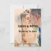 Ruban de charme sauver les cartes de date save aankondiging (Voorkant)