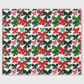 ruban de Noël papier cadeau de Noël (Plat)