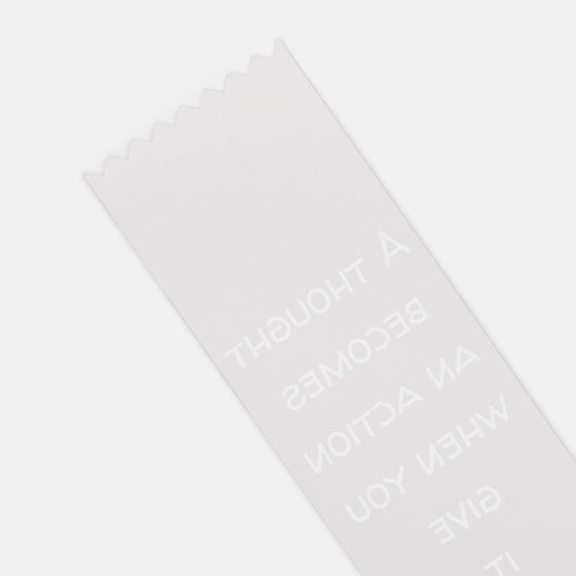 Ruban De Prix signet de citation à réfléchir (Dos)