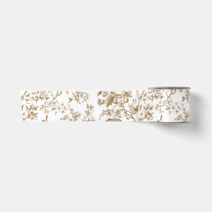 Ruban de satin à fleurs de jardin en chinoiserie b