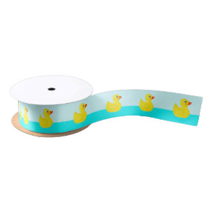 Ruban de satin pour Baby Shower Canard en Caoutcho