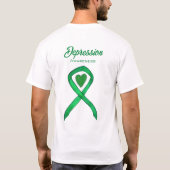 Ruban de sensibilisation à la dépression TShirt pe (Dos)