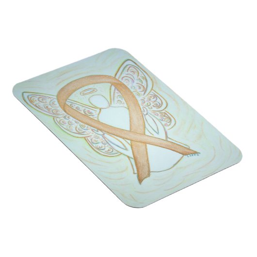 Ruban de sensibilisation à l'or Angel Magnet d'art (Côté Droit)