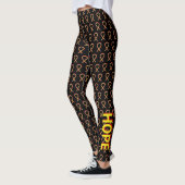 Ruban de sensibilisation jaune et rouge Leggings p (Gauche)