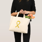 Ruban de sensibilisation jaune Sac fourre-tout d'a (Devant (produit))