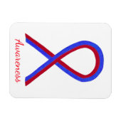Ruban de sensibilisation rouge et bleu Magnets per (Horizontal)