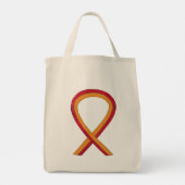 Ruban de sensibilisation rouge et orange Sac fourr (Dos)