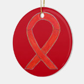 Ruban de sensibilisation Rouge - Ornements d'art p (Gauche)