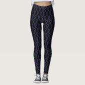 Ruban de sensibilisation vert et violet Leggings p (Devant)
