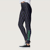 Ruban de sensibilisation vert et violet Leggings p (Gauche)