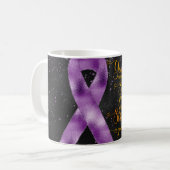 Ruban de sensibilisation violet Mug Design (Devant gauche)