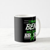 Ruban de vert de soutien de tasse de conscience de (Devant droit)