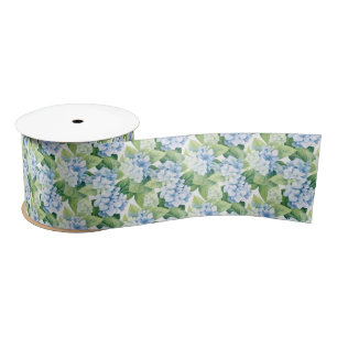 Ruban d'impression florale en satin