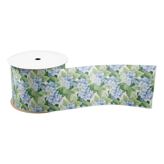 Ruban d'impression florale en satin (Bobine)