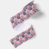 Ruban d'impression florale en satin (Dos)