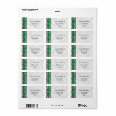 Ruban en dentelle de Faux étiquettes de adresse ve (Feuille entière)