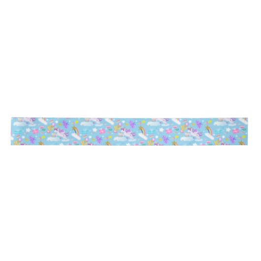 Ruban En Satin 10e anniversaire Unicorn Motif (Devant)