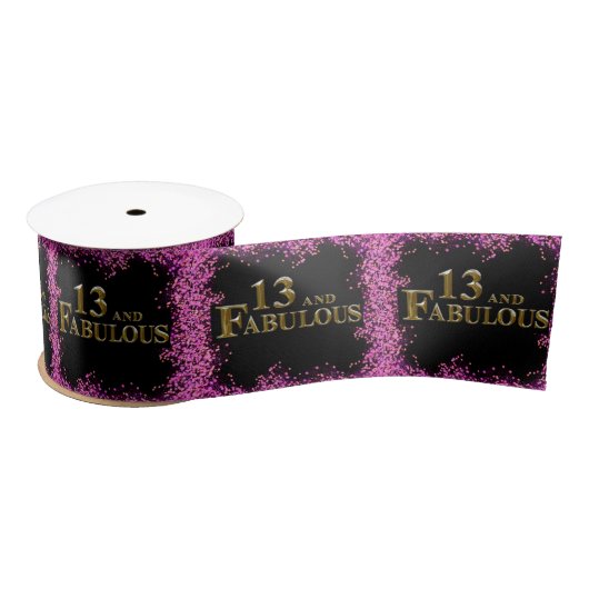 Ruban En Satin 13e anniversaire (Bobine)