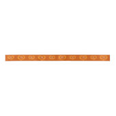 Ruban En Satin 13e anniversaire mariage coeur citrine orange (Devant)