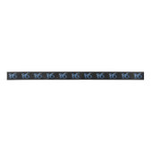 Ruban En Satin 16 ans | Aquarelle bleue et Faux Parties scintilla (Devant)