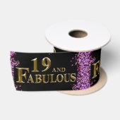 Ruban En Satin 19e anniversaire (Bobine)