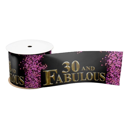 Ruban En Satin 30e Anniversaire (Bobine)