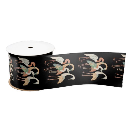 Ruban En Satin 4 grues japonaises Thunder_Cove (Bobine)