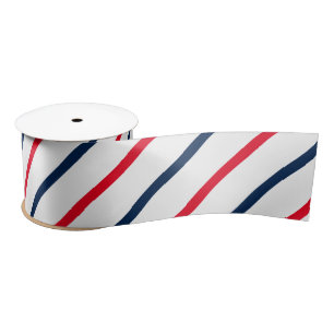Ruban En Satin 4 juillet rouge blanc rayures bleu patriotique cad