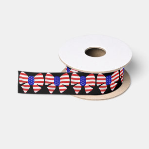 Ruban En Satin 4e juillet Appareils Amérique USA Drapeau Patrioti