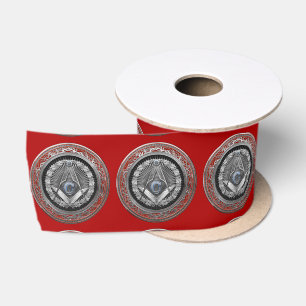 Ruban En Satin [600] Master Mason - Silver Square & Compass