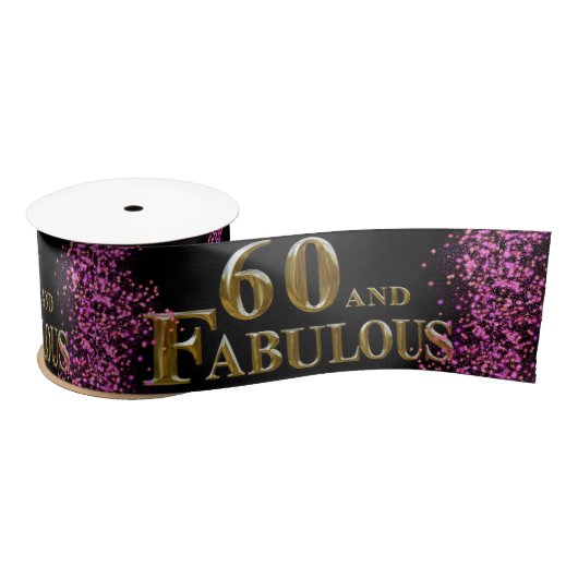 Ruban En Satin 60e anniversaire (Bobine)