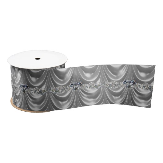 Ruban En Satin 60e anniversaire Mariage de Diamond Heart (Bobine)