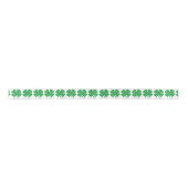 Ruban En Satin 8 bits Pixel Lucky Four Leaf Clocher (Devant)