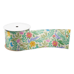 Ruban En Satin Abeille de miel, coccinelle, papillon, libellule &