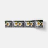 Ruban En Satin Abeille et fleurs au printemps (Devant)