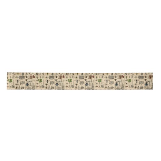 Ruban En Satin Abeille Insecte Bug Wasp Nature Peinture des abeil (Devant)